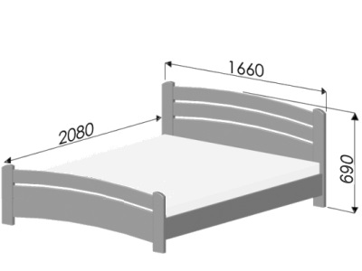 размеры кровати Estella Venice